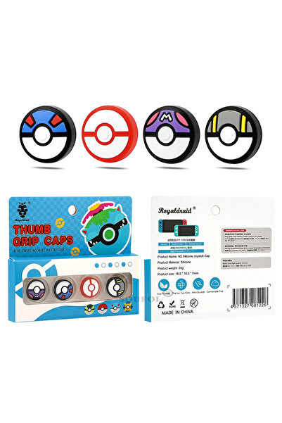 Choice مجموعة كرات لطيفة مكونة من 4 قطع لأغطية عصا التحكم Joy-Con لجهاز NS Sw...