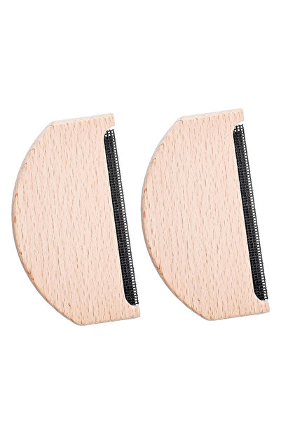 Choice1 قطعتان أو نصف قطعة من مشط صوف اليدوي المحمول لإزالة الوبر من الملابس ...