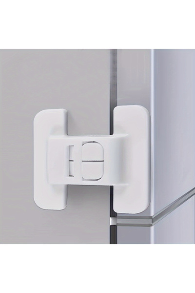 Choice مشبك أمان لباب الثلاجة (قطعة واحدة أو 4 قطع)، قفل درج ثلاجة عالمي بدون...