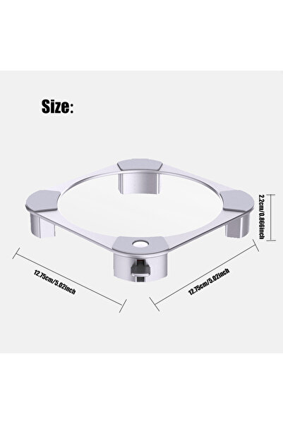 Choice حامل مكتبي فضي اللون لجهاز ماك ميني M4/M4 برو 2024، دعامة لتشتيت الحرا...