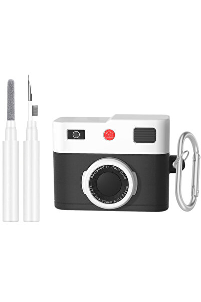 Choice جراب أسود مع قلم على شكل شريط كاسيت لسماعات AirPods Pro 3، جراب سيليكو...