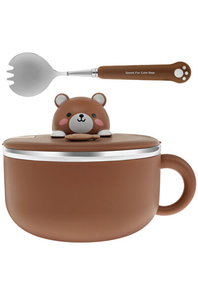 Choice وعاء رامين بني اللون، 7.5 بوصة، سعة 1200 مل، مصنوع من الفولاذ المقاوم ...