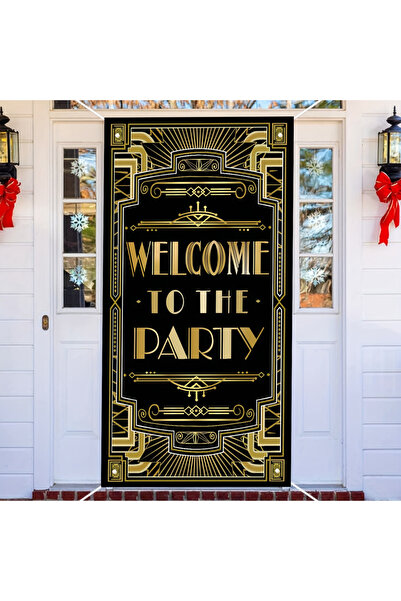 Choice أغطية أبواب منزلية سوداء مقاس 180×90 سم، بتصميم مستوحى من غاتسبي، تحمل...