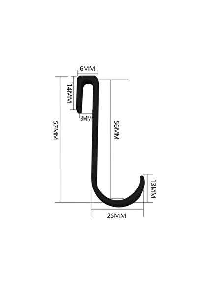 Choice 5 قطع من الخطافات السوداء متعددة الأغراض لتعليق الملابس والمعاطف والقب...