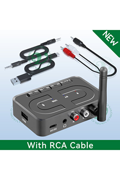 Choice جهاز استقبال صوتي VAORLO بتقنية بلوتوث 6.0 مع كابل RCA، ومنفذ AUX 3.5 ...