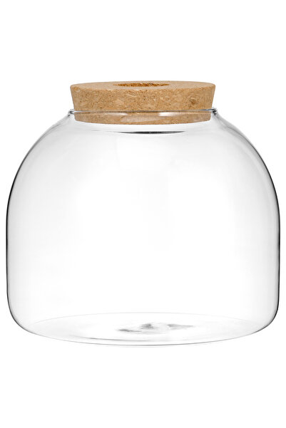 Choice 15x15CM Transparent Canister Container Cork Glass Bottle Miniature Kits Small Fish Tank Terrarium Ja