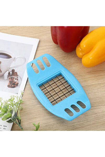 Choice1 أداة صنع البطاطس المقلية الزرقاء، قطاعة البطاطس، قطاعة الخضار والبطاط...