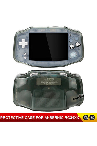 Choice HALF TRN BLACK Video Game Console Case For ANBERNIC RG34XX Handheld Ha...
