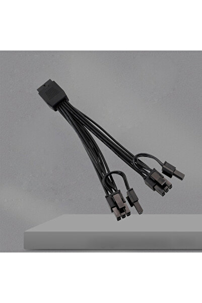 Choice كابل RGEEK أسود بطول 15 سم، 12 فولت، لتوصيل بطاقة الرسومات، مزدوج 8 دب...