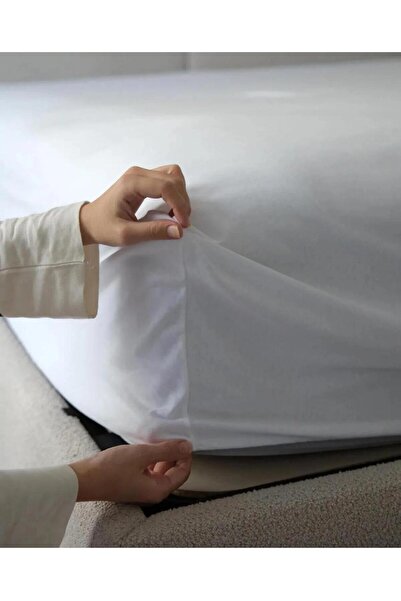 Generic Livenza Home Plain White 2 Pcs Set - 1x Fitted Sheet 90x190 cm with Single Pillow Case