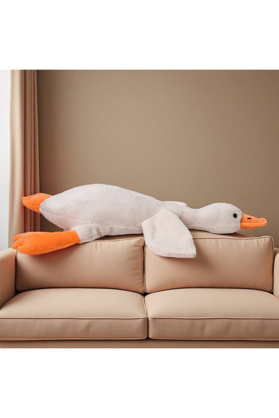 Choice لعبة إوزة بيضاء كبيرة الحجم جدًا، مصنوعة من القطيفة، تصدر أصواتًا، وهي لعبة رفيقة مناسبة لجميع سلالات القطط والكلاب.