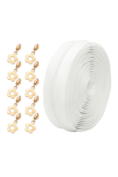 Choice9 رقم 102: طقم واحد من سحابات النايلون (450 سم/177 بوصة) + 10 سحابات عل...