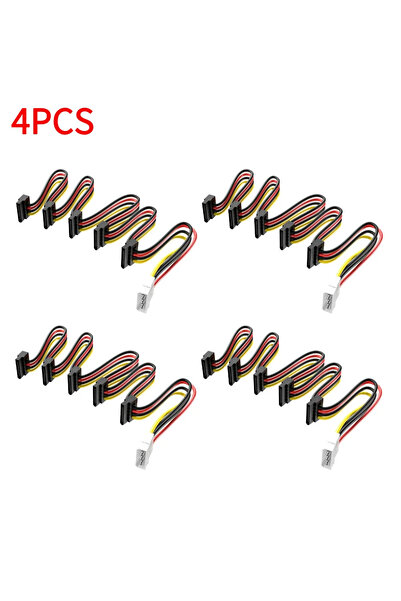 Choice 4PCS 1-5PCS SATA 1 to 5 SATA Hard Disk Power Supply Splitter Adapter C...