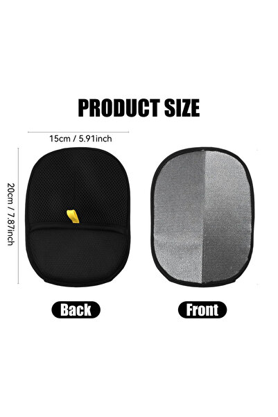 Choice قفازات سوداء قابلة لإعادة الاستخدام لإزالة الشحنات الساكنة، مقاس 20×15...