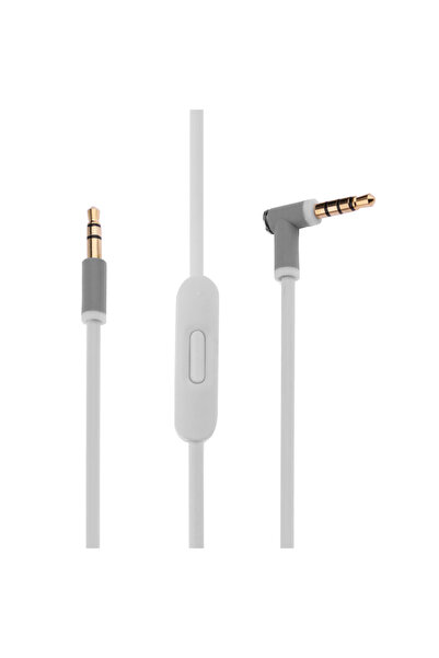 ALLOYSEED كابل صوت بديل أبيض اللون، مقبس L، سلك مطلي بالذهب، كابل سماعة رأس، ...