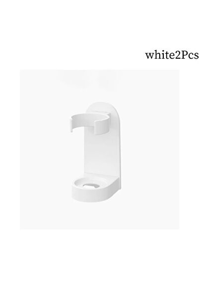 Choice حامل فرشاة أسنان أبيض - قطعتان، مانع للانزلاق، يُثبت على الحائط، بدون ...