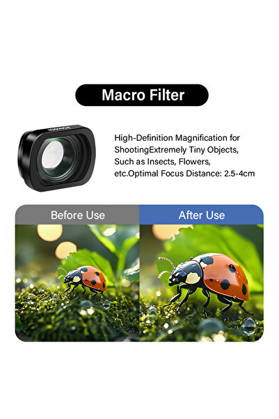 Choice مجموعة فلاتر ماكرو مغناطيسية من رونكوين ND/CPL لملحقات DJI OSMO Pocket...