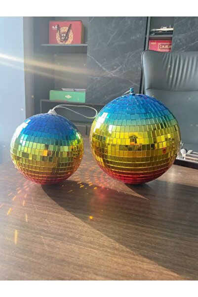 Choice مجموعة من كرات زجاجية عاكسة متدرجة الألوان، وكرات ليزر فسيفسائية، وديسكو