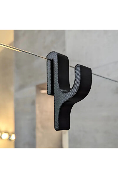 Choice Black 1-3 Shower Door Hooks - 8mm Frameless Glass Hanger, Bathroom Rac...