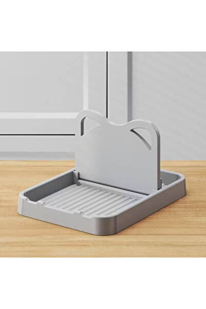 Choice رف ملاعق رمادي اللون لسطح المطبخ - رف لأغطية القدور ورف للملاعق - أدوا...