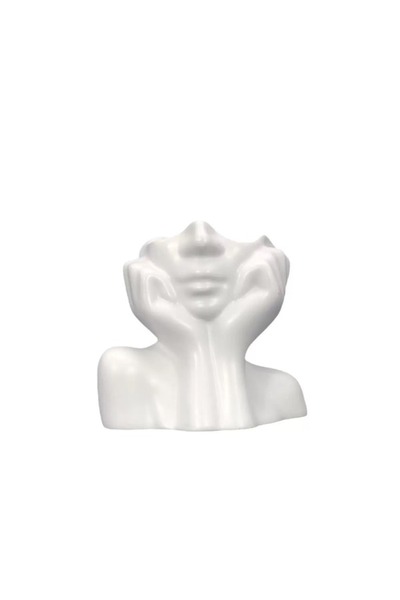 Choice قطعة واحدة، نمط 1، حامل فرش مكياج لطيف على شكل يدين - منظم أدوات تجميل...