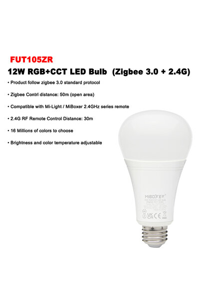 Choice 12 واط FUT105ZR Miboxer FUT105ZR Zigbee 3.0+2.4GRF AC100-240V Smart TU...