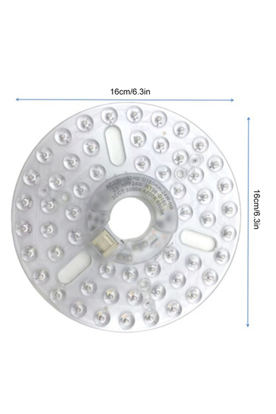 APWIKOGER لوحة إضاءة دائرية LED بقطر 160 مم وقدرة 24 واط، تعمل بجهد 220 فولت،...