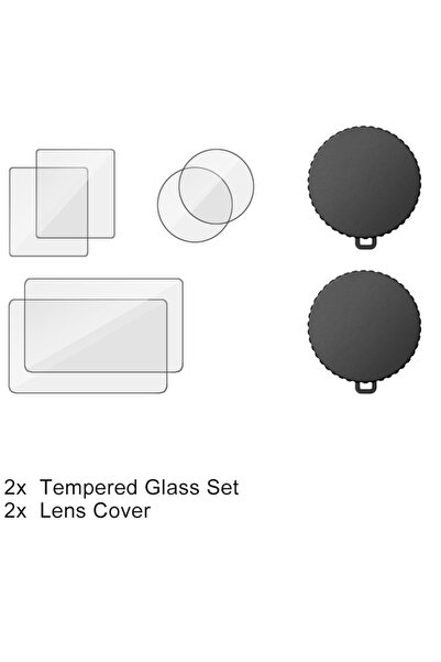 Choice لـ DJI Action 5 Pro مجموعة 7 لـ DJI Osmo Action 5 Pro 4 3 واقي شاشة زج...