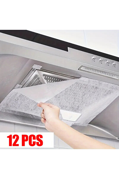 Choice 12 قطعة من ورق امتصاص الزيت للاستخدام مرة واحدة، مناسب لشفاط المطبخ، يمتص الزيت من الجوانب