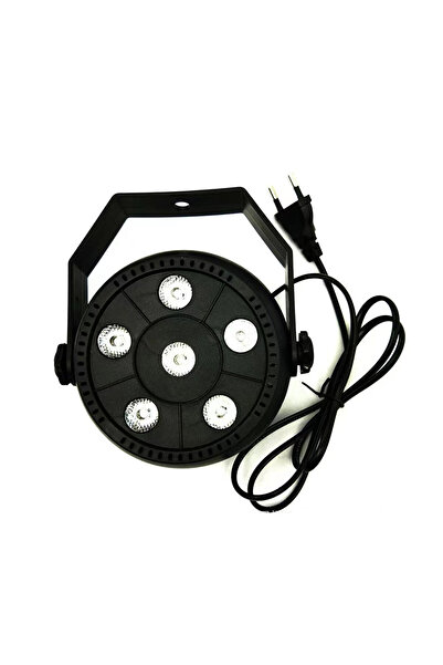 Choice مصباح LED أسود بقابس أوروبي، 6 × 3 واط، RGBW، وحدة تحكم DJ، مناسب للحف...