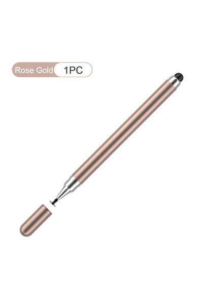 Choice قلم لمس عالمي ذهبي 2 في 1، قطعة واحدة أو قطعتين، مناسب للأجهزة اللوحية والهواتف المحمولة التي تعمل بنظامي أندرويد وiOS، بالإضافة إلى ملحقات الرسم.