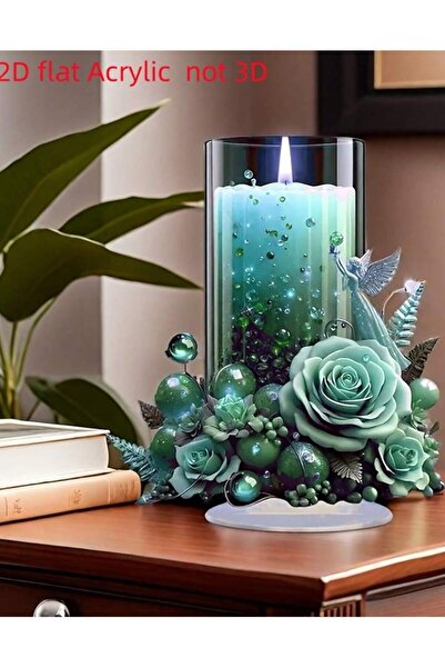 Choice قطعة واحدة من زينة طاولة الشموع، هدايا للصداقة، هدايا للأصدقاء، زينة للمكتب، ح.