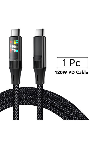 Choice كابل USB-C بطول 1 متر وقوة 120 واط من NNBILI، كابل شحن سريع جديد بقوة 120 واط من النوع C إلى النوع C لأجهزة هواوي