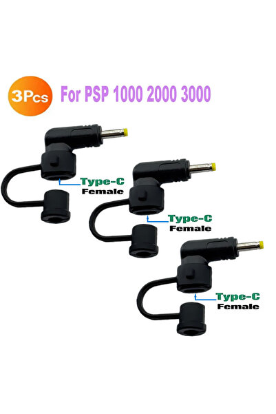 Choice For PSP 3-pcs USB Type-C Charging Cable Adapter FOR PS4, USB C PD Char...