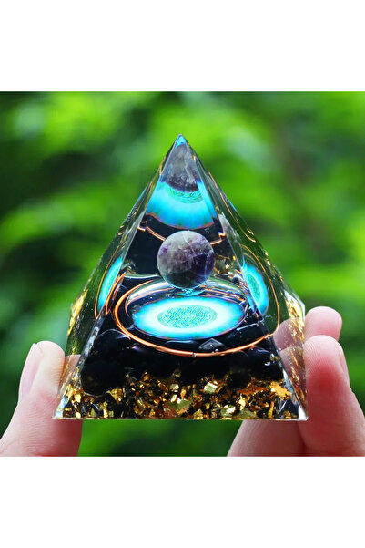 Choice هرم الطاقة a12 أورغونيت ريكي كرة الجمشت الطبيعية أحجار كريمة علاجية أد...