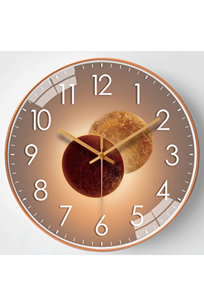 Choice ساعة حائط عصرية بتصميم إبداعي أنيق، مقاس 8 بوصات، بنمط نورديك بسيط، مزينة بأرقام مجسمة.