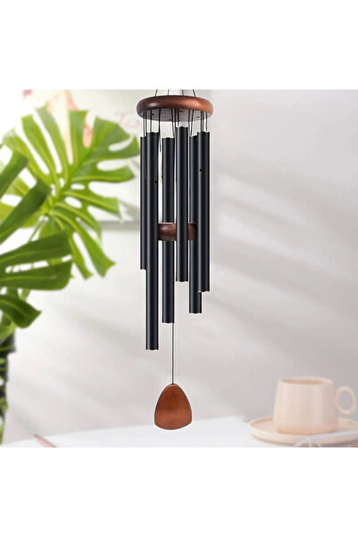 Choice1 أجراس رياح كلاسيكية سوداء من أنابيب الألومنيوم بطول 26 بوصة مع علامة ...
