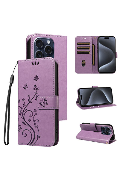 Choice جراب وحزام من الجلد الصناعي لهاتف Galaxy A34 5G، لون بنفسجي، جراب صدفي...