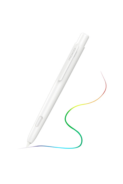 Choice حافظة بيضاء لقلم الرصاص من الجيل الثاني، غطاء واقٍ قابل للسحب مزود بمش...