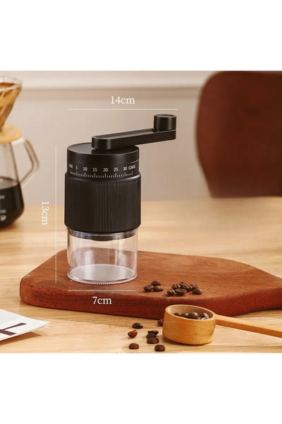 Choice1 Manual Black New Portable Electric\Manual Coffee Bean Grinder Househo...