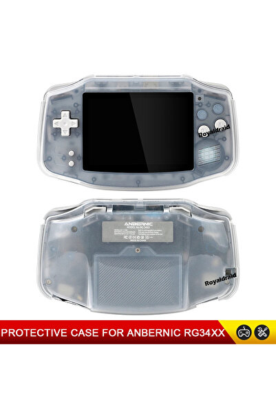 Choice HALF TRN CLEAR Video Game Console Case For ANBERNIC RG34XX Handheld Ha...