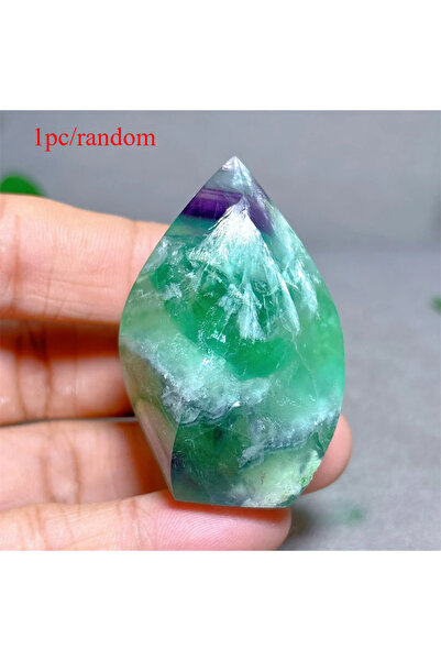 Choice 30-100 غرام، قطعة واحدة، حجر فلوريت قوس قزح، كريستال لهب، حجر طبيعي، ك...