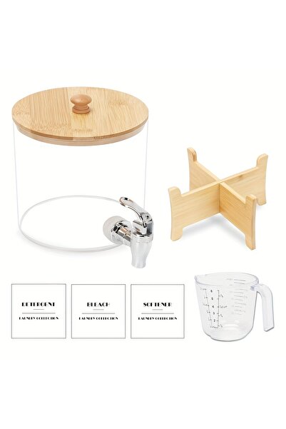 Choice clear 1set Laundry Detergent Dispenser, 0.7 Gallon Fabric Softener Dis...