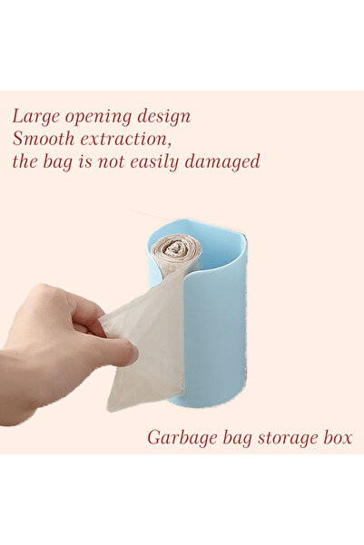 Choice Blue 1pc Contemporary Wall-Mounted Plastic Bag Dispenser, Kitchen Garb...