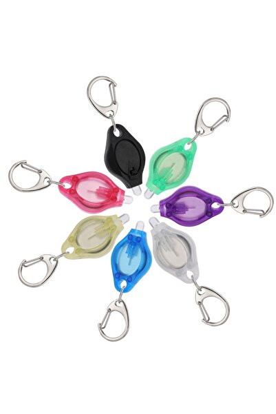 Choice مصباح سلسلة مفاتيح LED أزرق CR2016، 10 قطع، صغير متعدد الألوان، رائع، شائع، ضوء أبيض، حقيبة مدرسية للأطفال