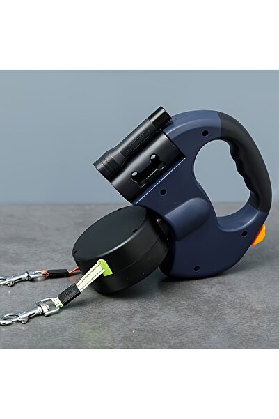Choice Navy Blue One Pack Two Leash Retractable Dog Puller Outdoor Small and Medium Dogs Walking Tool Witho