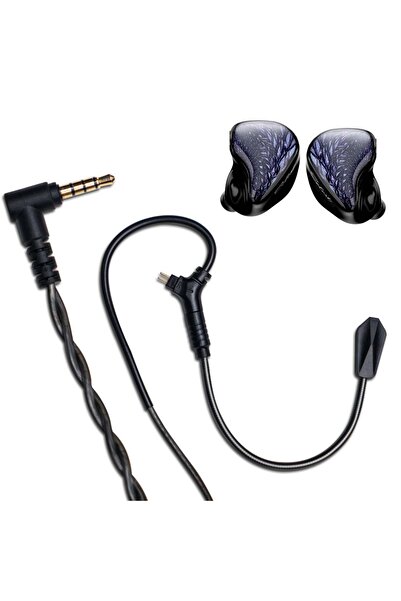 Choice سماعات أذن Wyvern Black Pro Kinera Celest Wyvern Black بمحرك ديناميكي LCP 10 مم مع سماعات قابلة للفصل