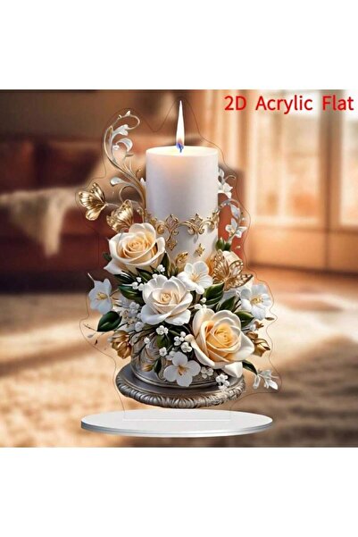 Choice قطعة واحدة من زينة طاولة الشموع، هدايا للصداقة، هدايا للأصدقاء، زينة ل...