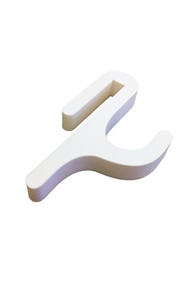 Choice White Black/White Plastic Shower Door Hook for 8mm Glass Doors Bathroo...