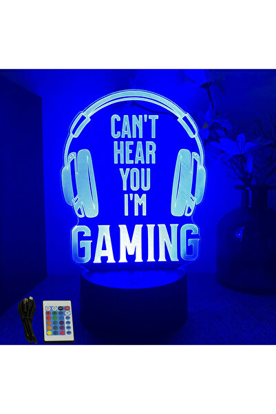 Choice B16-Gaming 08 NEON GAMER 3D Lamp LED Night Light Gaming Setup RGB Children's Lamps Gamer Room Decora